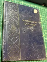Vintage Whitman 1965- Washington Quarters Bookshelf 9419 25 Cent Coin Album NEW