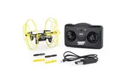 Air Hogs Hyper Stunt-Yellow - Unstoppable Micro RC Drone Toy Remote Control Plane Ages 8+