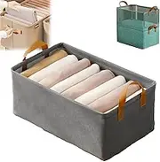Cation Multi-Functional Folding Wardrobe, Portable Foldable Storage Boxes, Large Ultra Space Clothes Drawer Storage Organiser with Handle, for Bedding/Toys (B,1pc)
