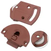 Door Rollers ABS Plastic Brown Countersunk Hole Design Sliding Easy Installation