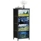 Narrow Dresser for Bedroom Slim 4 Drawer Dresser Vertical Storage Tower Unit