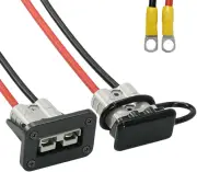 KUGONTC 2Pcs 50 Amp Anderson Style Plug,40Cm 8AWG Battery Cable Connector Qui...