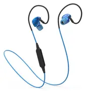 BX240 Sport Waterproof IPX5 Passive Noise Canceling Wireless Bluetooth Headphones Earphone BLUE COLOR