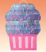 Cupcake Pinata birthday party Decoration Pull string Hit WITH OPTION OF STICK