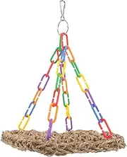 Kisangel Parrot Hammock Bird Cage Heater Budgie Large Bird Cage Cockatiel Birdcage Hammocks Hamster Guinea Pig Birdcages Parakeets Aviary Large Parrot Perch Critter Plastic