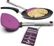 KPKitchen Wide Pancake Spatula Flipper - Heat Resistant Extra Large Silicone Pancake Turner for Non Stick Cookware - Perfect for Pancakes, Crepes & Eggs - Ideal Baking Tool for Women who Love to Bake