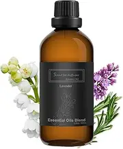 Homnas Lavender Essential Oil 100ML, Hotel Collection 100% Pure and Natural Aromatherapy Oil for Diffusers, Home Luxury & Hotel Scents for Scent Air Machine