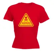 Warning Currently Unsupervised - Funny Novelty Womens T-Shirt T Shirt Tshirt