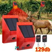 Outdoor Solar Alarm LED Light Solar Strobe Light Wireless Motion Sensor Detector