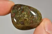 *LARGE* DRAGON BLOOD JASPER Tumbled Stone 2.9cm 27g Dragonstone Crystal, Courage