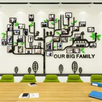 在飛比找蝦皮商城精選優惠-♢►可超取！相框樹壁貼企業文化牆裝飾辦公室牆貼3D亞克力自粘