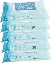 DOITOOL 5 Packs Down Jacket Cleaning Towel Stain Remover Wipes Dry Cleaner Sheets for Dryer Clothing Cleaning Wet Wipes Cleaning Wipes Sofa Cleaner Down Jacket Wipes Jacket Cleaner Cleaner