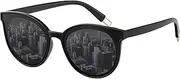 [Ymmott] Polarized Sunglasses Women with UV400 Protection Round Sun Glasses Retro Cat Eye Shades for Women Ladies