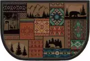 Fireplace Hearth Rug Fireplace Mats Cabin Southwestern Fireproof