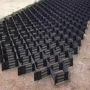 Garden Retaining Wall Grid Stabilizer Outdoor Driveway Ground Grid for Pathway Subgrade Work, Geogrid Retaining Wall Reinforcement Heavy Duty HDPE Paving Gravel Grid Permeable 2 Inch(2x8 m/6.5x26 ft)