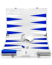 INFINITY 14in Lucite Backgammon Set