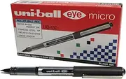 Uniball Eye 0.38 mm Ultra Micro Rollerball Fine Nib Pen Pack of 12, Black