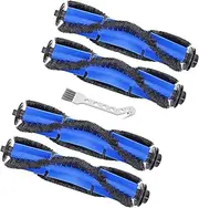 [HsvrySa] Replacement Parts Rolling Brush Compatible with Eufy RoboVac 11S, 15C, 30C, 12, 35C 15T, 11S MAX, 15C MAX, 30C MAX, G30 Robotic Vacuum Cleaner, 4 Pack Roller Brush with 1 Brush