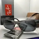 Ray-ban RB2283 MR BURBANK Striped Gray W/Blue Lens S58/T145
