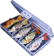 5 Pcs Box Pack Fishing wobbler Fishing Tackle Slow 17.5g Swimbait Crankbait Hard Bait Lifelike 6 Segment Artificial Bait Sinking Lures