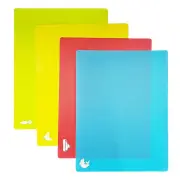 Essentials Flexible Colour Coded Cutting Mat Set of 4 by Scullery