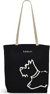[RADLEY] London Womens Responsible Icon Canvas Tote Shoulder Bag in Black, Black, One Size