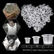 TATTOO Ink Cup Pots Plastic Cups Pigment Cosmetic Microblading Bottle S / M / L