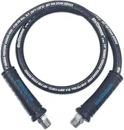 BluShield Pressure Washer Whip Hose, Hose Reel Connector Hose for Pressure Washing (3/8" x 2')