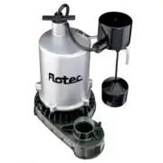 Flotec FPZT7450 - 3/4 HP Zinc Submersible Sump Pump w/ Vertical Float Switch