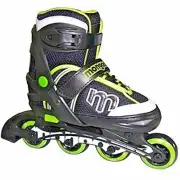 Inline Skates Mongoose Adjustable Skates- Green, Green/Gray/Black, Size 1-4
