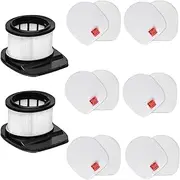 IZ362H Filters for Shark Rocket Pet Pro IZ162H IZ362H IZ362HT IZ440H IZ462H IZ482H IZ483H Stick Vacuums, Part XHF161H & 617FJ140, 2 Pack HEPA Filter 6 Pack Foam & Felt Filter Kit