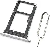 FainWan for Celero 5G Phone SIM Card Tray+Micro SD Card Tray Holder Slot Silver