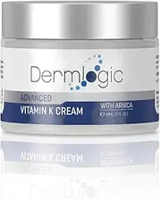 Vitamin K Cream- Moisturising Bruise Healing Formula. Dark Spot Corrector for Bruising, Spider Veins & Broken Capillaries. Reduces Under Eye Dark Circles, Fine Lines, Puffiness, Wrinkles with Arnica