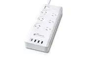Sansai 6-Way Outlet 2400W Surge Protector Power Board USB-A USB-C Charger Ports