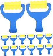 16pcs Sponge Brush Drawing Tools Sponge Paint Brushes Craft Sponges for Painting Sponge Painting Kit Painting Supplies for Small Paint Roller Plastic