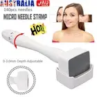 140 Pins Stamp Microneedle Roller Therapy Super 0.5mm-3mm Derma Adjustable TK