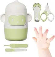 Baby Manicure Set | Baby Nail Clippers | Professional Cutter, Safety Scissors, Must Haves for Bath Shower Travel Daycare