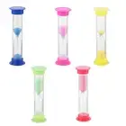 2pcs Hourglass Timer Mini Hourglass Sand Timer Colorful Sand Clock Timer
