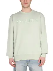 [Alexander McQueen] Alexander McQueen-Sweatshirt With Logo Embroidery-Uomo M