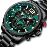 Brand Sport Wristwatches for Man Luminous Quartz Watches Casual Chronograph Stainless Steel Male Clock