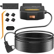 OBD2 OBD Power Cable for Dash Camera, OBD to Type-C USB OBDII Adapter Hardwir...