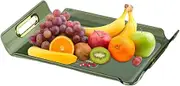 Bathroom Counter Tray | Transparent Bathroom Vanity Tray Makeup Table Tray - Tea Cup Organizer for Fruit, Cake, Bathroom, Aromatherapy Candle, Living Room