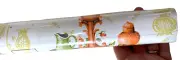 Vintage Carlan Self Adhesive Shelf Liner Drawer Contact Paper Vinyl MCM 70s 3 Yd
