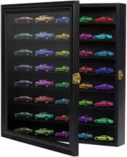 1/64 Scale Model Car Display Case - Wall-Mounted Storage for Hot Wheels & Mini