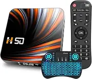 Android 10.0 Smart TV Box, 4GB RAM 64GB ROM Rk3318quad-Core with 2.4/5.0Ghz WiFi BT5.0 10/100M Ethernet, Support 4K /1080P /3D /HDMI 2.0/ H.265 with Wireless Keyboard,2gb+16gb