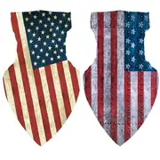 Nevenka 2Pcs Print Face Mask Neck Leggings Scarf for Dust Sun Protection-T