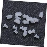ELAYARD 10 Pairs Earphone Jack Plugs Type C Dust Plugs for Phones Laptops Transparent Easy to Install Protects Against Liquid and Grime