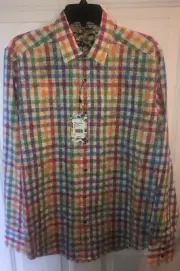 Robert Graham “KIMMEL” Men’s Shirt Medium M NWT MRSP $298