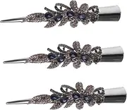 [Healvian] Retro Hair Accessories 3pcs Metal Decorative Barrette Small Metal Hairpin Women's Hairpin