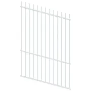 ProtectorAl 0350-1200mm x 1800mm Pearl White Picket Top Pool Fence Panel Raked Up to 15º